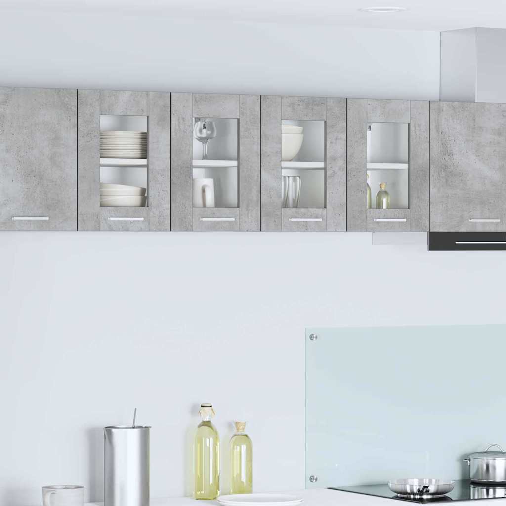 Hängeschrank Riga Beton Grau 60 x 31 x 40 cm Holzwerkstoff